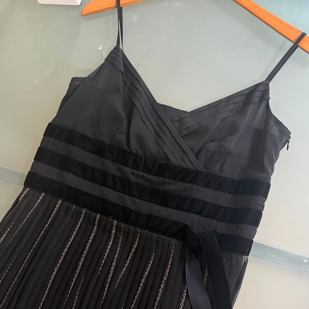 Ann Taylor Slip Dress Ann Taylor Loft Pleated Midi Slip Dress Size 8 NEW